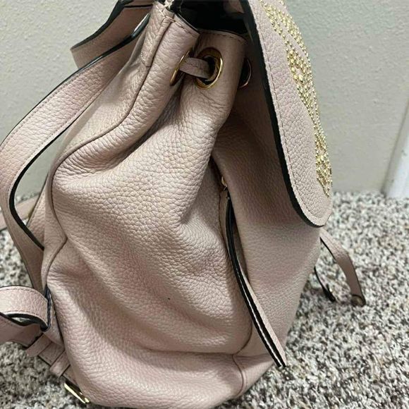 Michael Kors MK Designer Light Pink Leather Backpack Shoulder Bag main image 8